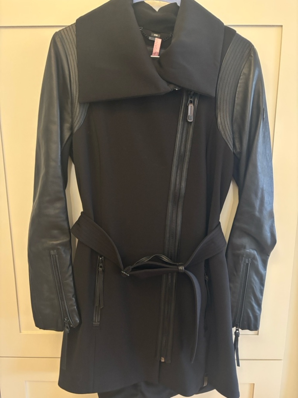 29. Rudsak Leather Coat W/ Leather Detail